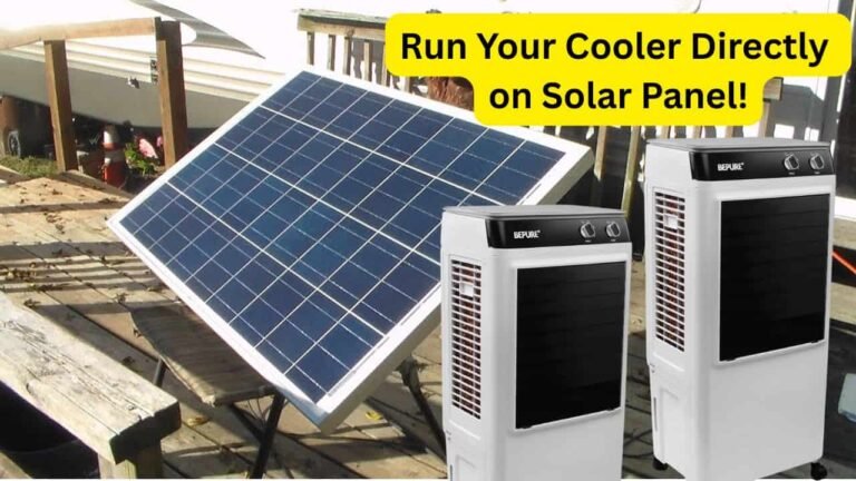 Run Your Cooler Directly on Solar Panel