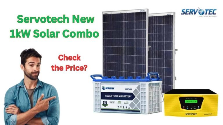 Servotech 1kw solar combo for home