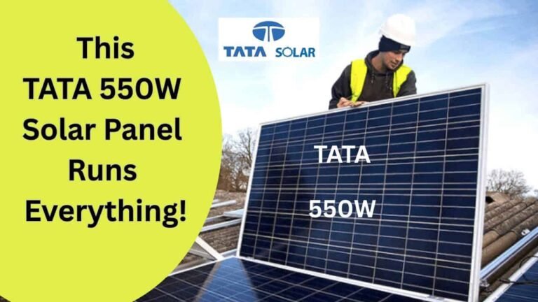 TATA 550W Solar Panel Appliances