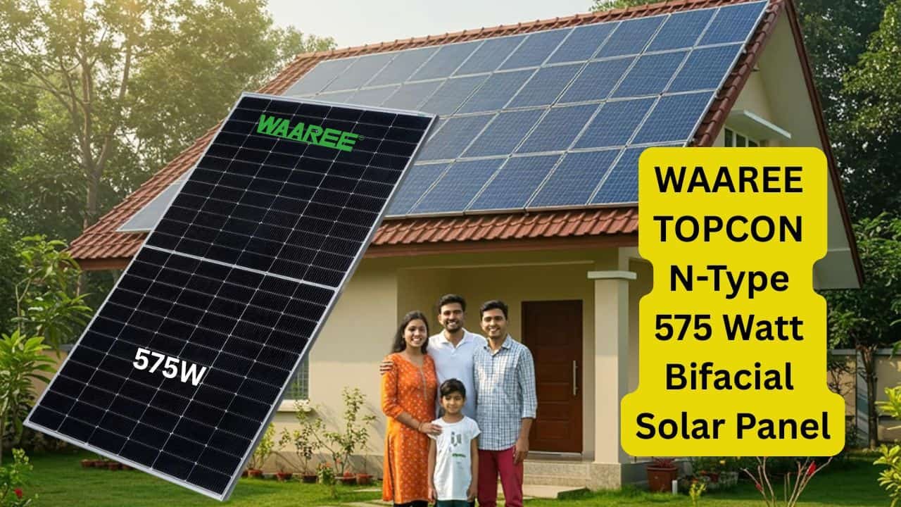 Waaree 575 topcon solar panel price