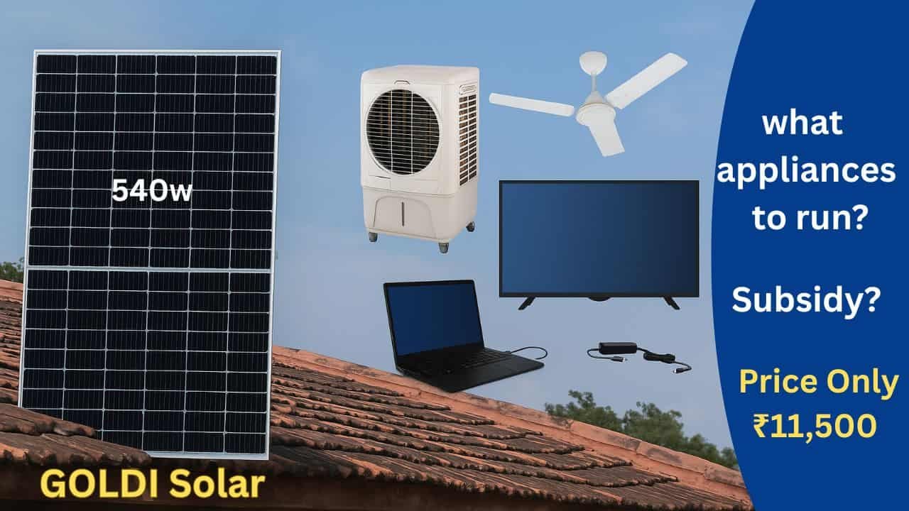 Goldi Solar Panel 540 Watt Price