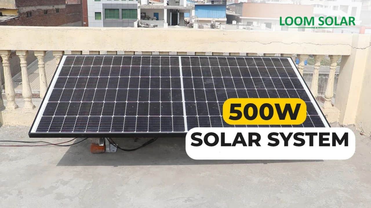 Loom solar panel 500w for home