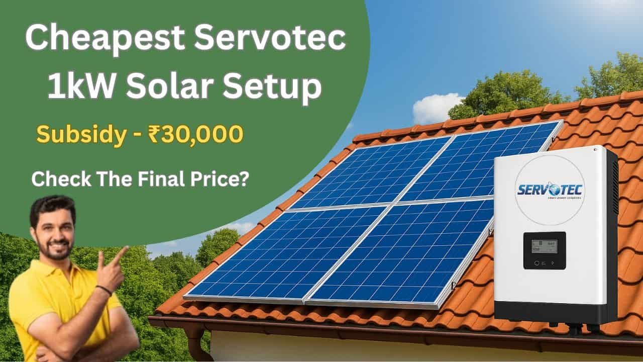 Servotec 1kW Solar system with subsidy