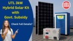 UTL 3kW Hybrid Solar with govt subsidy