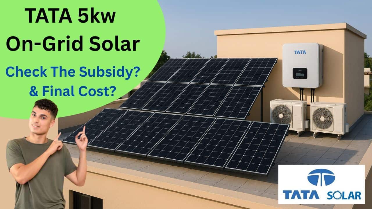 tata 5kw on-grid solar cost with subsidy