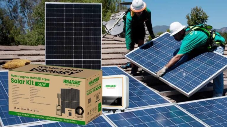 WAAREE 5kW On-Grid Solar Kit with subsidy for home