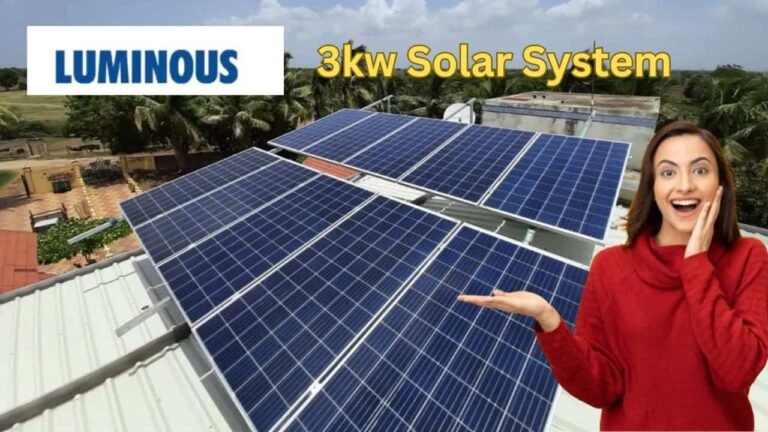 Luminous 3kw solar system cost in 2026